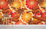 Papier peint mural orange à la cannelle - Vignette | Mr Papier Peint