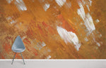 Papier peint mural orange et blanc - Vignette | Mr Papier Peint