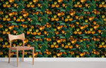 Papier peint mural Orange & Feuille - Vignette | Mr Papier Peint