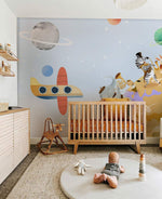 Papier peint mural orchestre animaux dans l’espace enchanté - Vignette | Mr Papier Peint