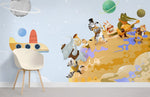 Papier peint mural orchestre animaux dans l’espace enchanté - Vignette | Mr Papier Peint