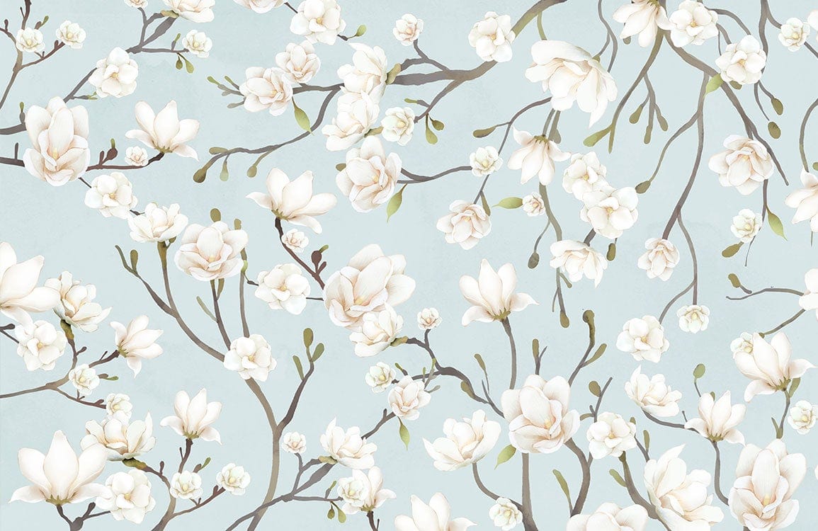 Papier peint mural Orchidée Blanche - Le meilleur Papier peint panoramique Sur mesure