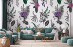 Mural Orchidée Exotique Évasion Botanique en Peinture Murale - Vignette | Mr Papier Peint
