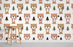 Papier Peint Mural Ours Amoureux Forêt Enchantée et Douceur - Vignette | Mr Papier Peint