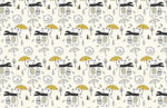 Papier peint mural ours avec parapluie pour chambre enfant enchantée - Vignette | Mr Papier Peint