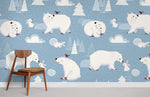 Papier peint mural Ours polaire hivernal - Vignette | Mr Papier Peint