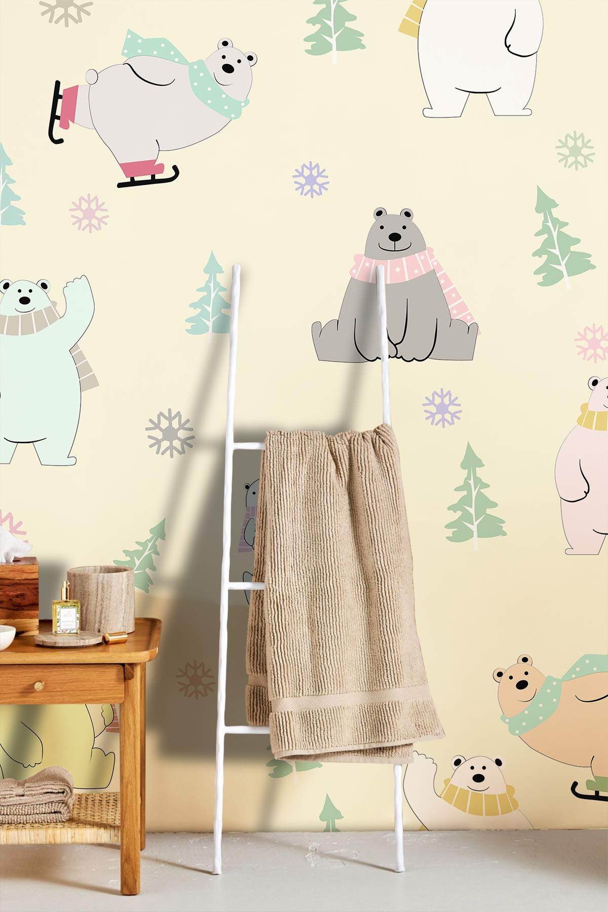 Papier peint mural Ours Sportif - Le meilleur Papier peint panoramique Sur mesure