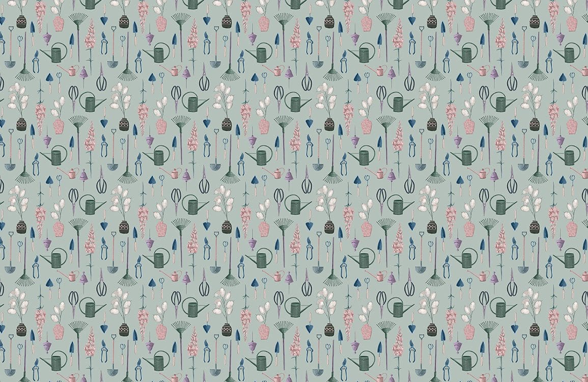 Papier peint mural Outils de Jardinage II - Le meilleur Papier peint panoramique Sur mesure