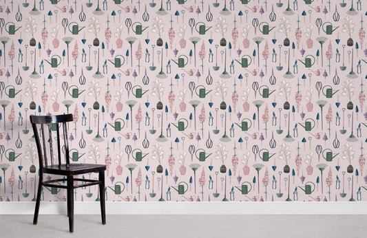 Papier Peint Mural Outils de Jardinage - Le meilleur Papier peint panoramique Sur mesure