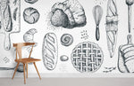 Papier peint mural pain Toast gourmand pour une touche unique - Vignette | Mr Papier Peint