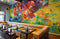 Peint mural palette encombrée, mural palette encombrée, papier peint mural vibrant et abstrait