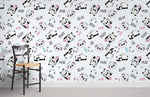 Papier peint mural panda amoureux dans une forêt musicale enchantée - Vignette | Mr Papier Peint