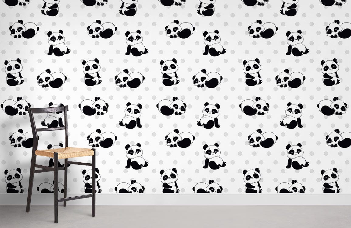 Papier peint mural Panda charmant - Le meilleur Papier peint panoramique Sur mesure