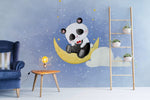 Papier Peint Mural Panda sur la Lune - Vignette | Mr Papier Peint