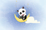 Papier Peint Mural Panda sur la Lune - Vignette | Mr Papier Peint