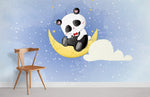 Papier Peint Mural Panda sur la Lune - Vignette | Mr Papier Peint