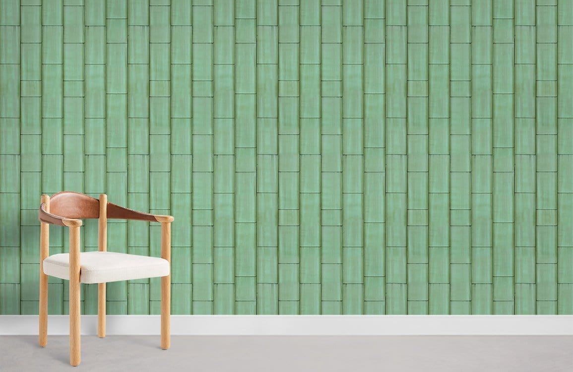 Papier peint mural Panneau Vert - Le meilleur Papier peint panoramique Sur mesure