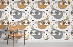 Rêve Doux avec Papier Peint Mural Paresseux Curieux - Vignette | Mr Papier Peint