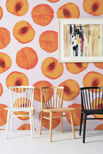 Éclat Fruité avec Papier Peint Mural Pêche Jaune - Vignette | Mr Papier Peint