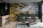 Papier peint mural Peinture Herbe Fleurie Évasion Naturelle - Vignette | Mr Papier Peint
