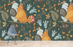 Papier peint mural Perruches amoureuses - Vignette | Mr Papier Peint