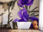 Rêve Floral avec Mural Pétales Pourpres Fantaisie - Vignette | Mr Papier Peint
