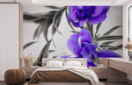 Rêve Floral avec Mural Pétales Pourpres Fantaisie - Vignette | Mr Papier Peint