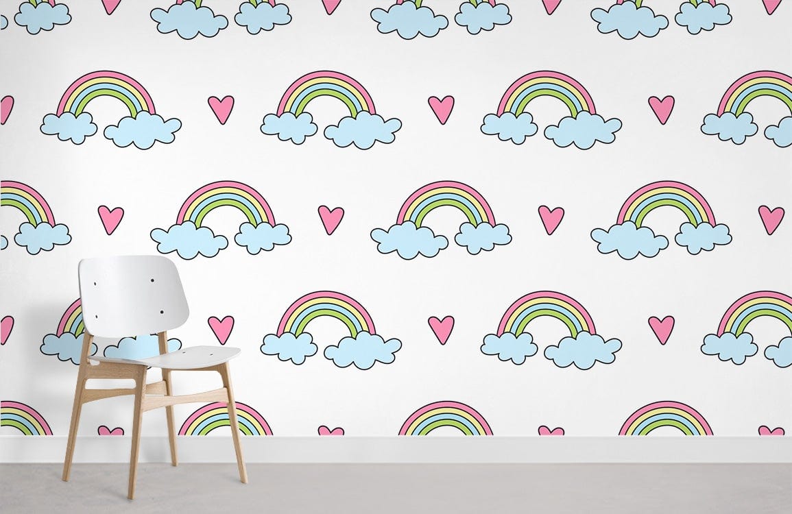 Papier Peint Mural Petit Arc-en-Ciel - Le meilleur Papier peint panoramique Sur mesure