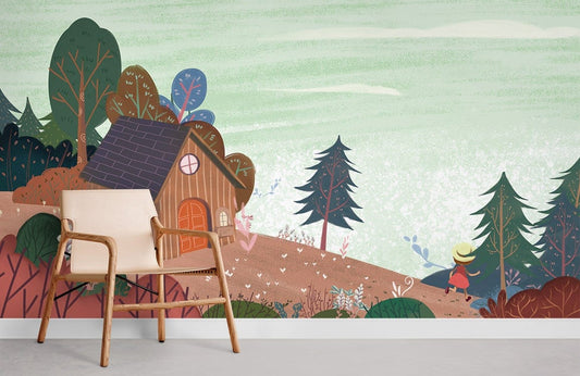 Papier peint mural Petite Maison - Le meilleur Papier peint panoramique Sur mesure