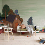 Papier Peint Mural Petite Maison Évasion Élégante et Tranquille - Vignette | Mr Papier Peint