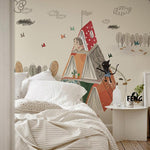 Papier peint mural Petite Tente de Livres bibliothèque féerique - Vignette | Mr Papier Peint