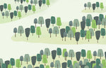 Papier peint mural Petits Arbres sérénité boisée et charme naturel - Vignette | Mr Papier Peint