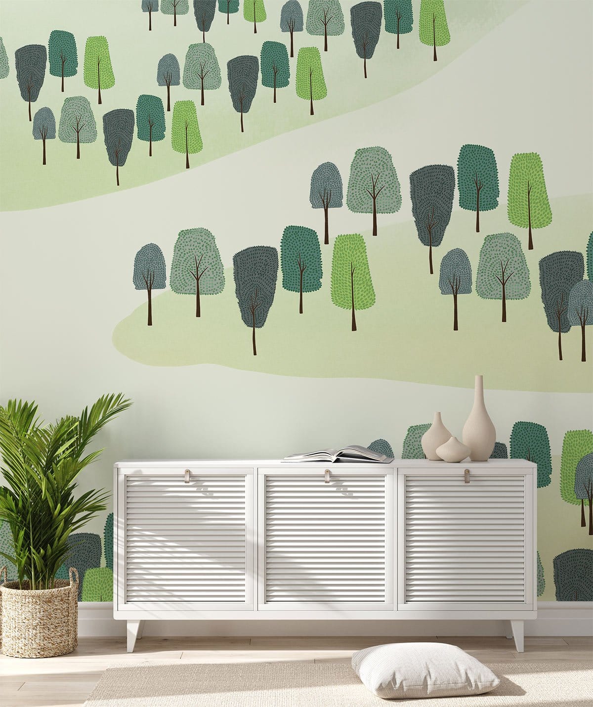 Papier peint mural Petits Arbres - Le meilleur Papier peint panoramique Sur mesure