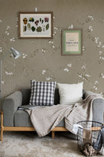 Papier peint mural Petits Bourgeons poésie florale pour votre salon - Vignette | Mr Papier Peint
