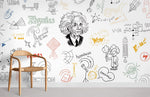 Papier Peint Mural Physique d’Einstein Éveil Artistique et Curiosité - Vignette | Mr Papier Peint