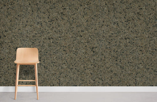 Tabouret en bois léger brun pour mural pierre cristalline verte Papier Peint Mural Pierre