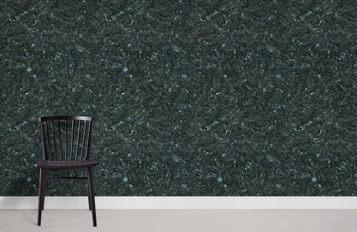 Mur mural Pierre avec motif subtil en granit vert foncé Cristal Jasper œuvre d art