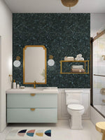 Peint mural pierre Cristal Jasper œuvre d’art en granit vert - Vignette | Mr Papier Peint