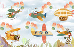 Papier peint mural animaux Pilotes pour une chambre pleine d’aventures - Vignette | Mr Papier Peint