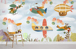 Papier peint mural animaux Pilotes pour une chambre pleine d’aventures - Vignette | Mr Papier Peint