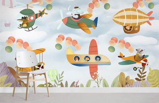 Papier Peint Mural Pilotes Animaux - Le meilleur Papier peint panoramique Sur mesure