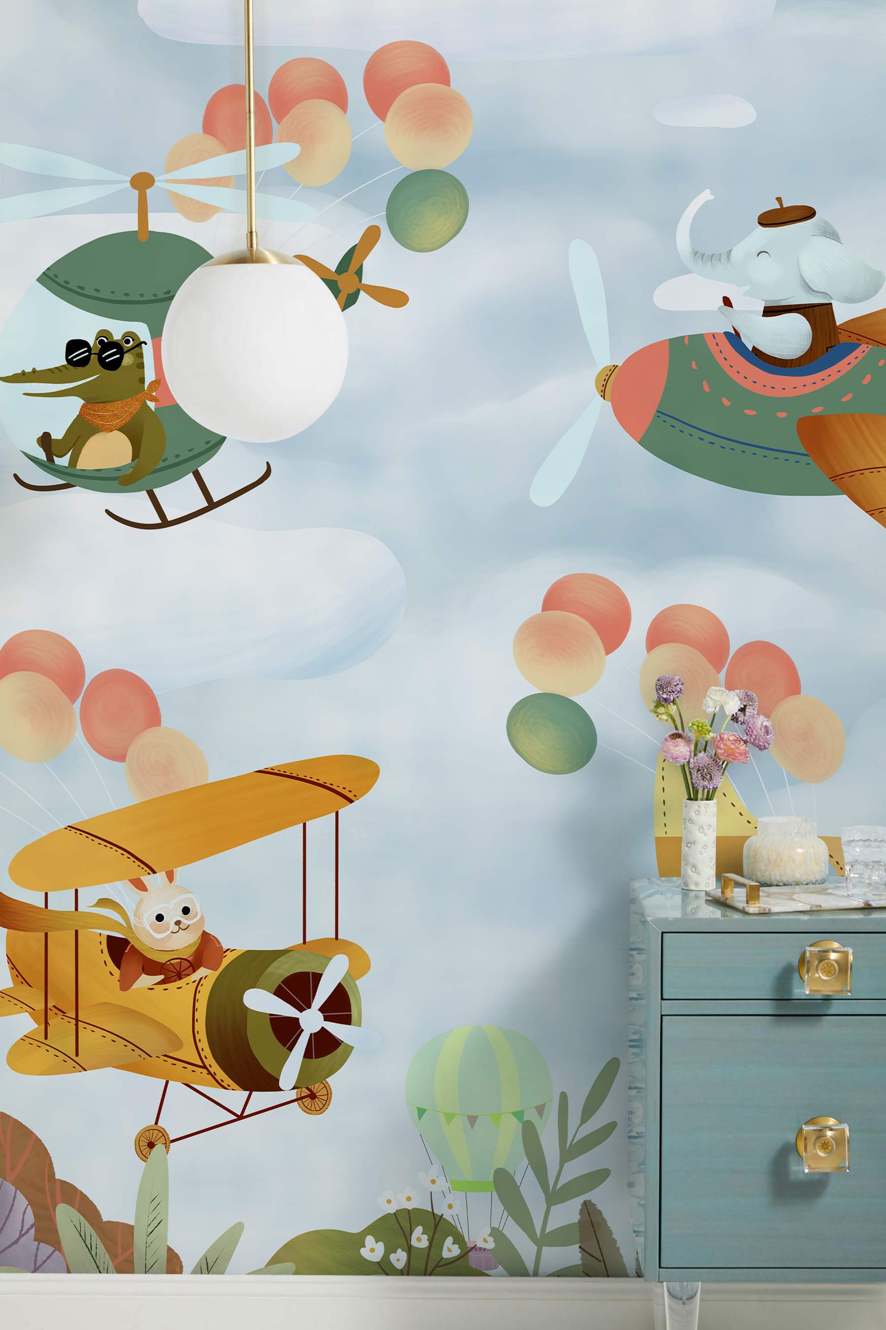 Papier Peint Mural Pilotes Animaux - Le meilleur Papier peint panoramique Sur mesure