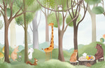 Papier Peint Mural Pique-Nique en Forêt Tranquillité et Feuillage - Vignette | Mr Papier Peint