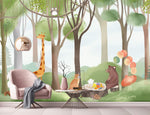 Papier Peint Mural Pique-Nique en Forêt Tranquillité et Feuillage - Vignette | Mr Papier Peint