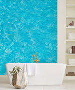 Papier peint mural piscine bleu clair vue lac ambiance sereine - Vignette | Mr Papier Peint