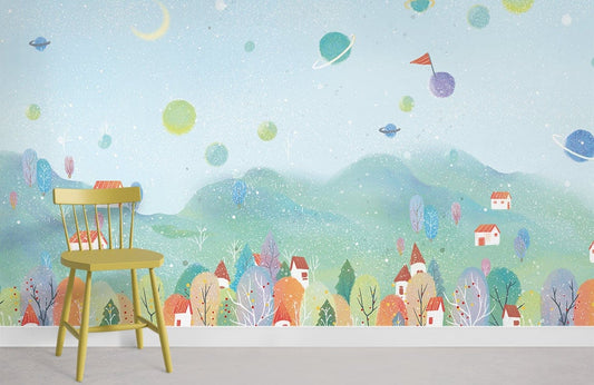 Papier peint mural Planète dans le ciel - Le meilleur Papier peint panoramique Sur mesure
