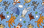 Papier peint mural Pluie de chats et de chiens - Vignette | Mr Papier Peint