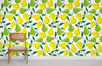 Papier peint mural poires vertes et jaunes - Vignette | Mr Papier Peint