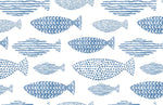 Papier Peint Mural Poisson Aquarelle Bleu II - Vignette | Mr Papier Peint