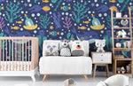 Papier peint mural Poisson et Bulle - Vignette | Mr Papier Peint